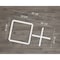 Ekena Millwork Large Burnett Decorative Fretwork Wall Panels in Architectural Grde PVC, 43 7/8"W x 23 3/8"H x 3/8"T WALP24X24BUR - alternate 3
